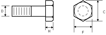 Hex Bolt Illustration