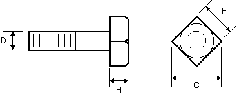 Square Bolt Illustration